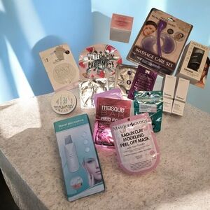 The Ordinary Skincare Set with White and Purple Accents